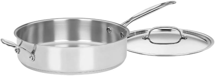 Cuisinart Stainless Steel, 5.5 Quart Sauté Pan with Cover