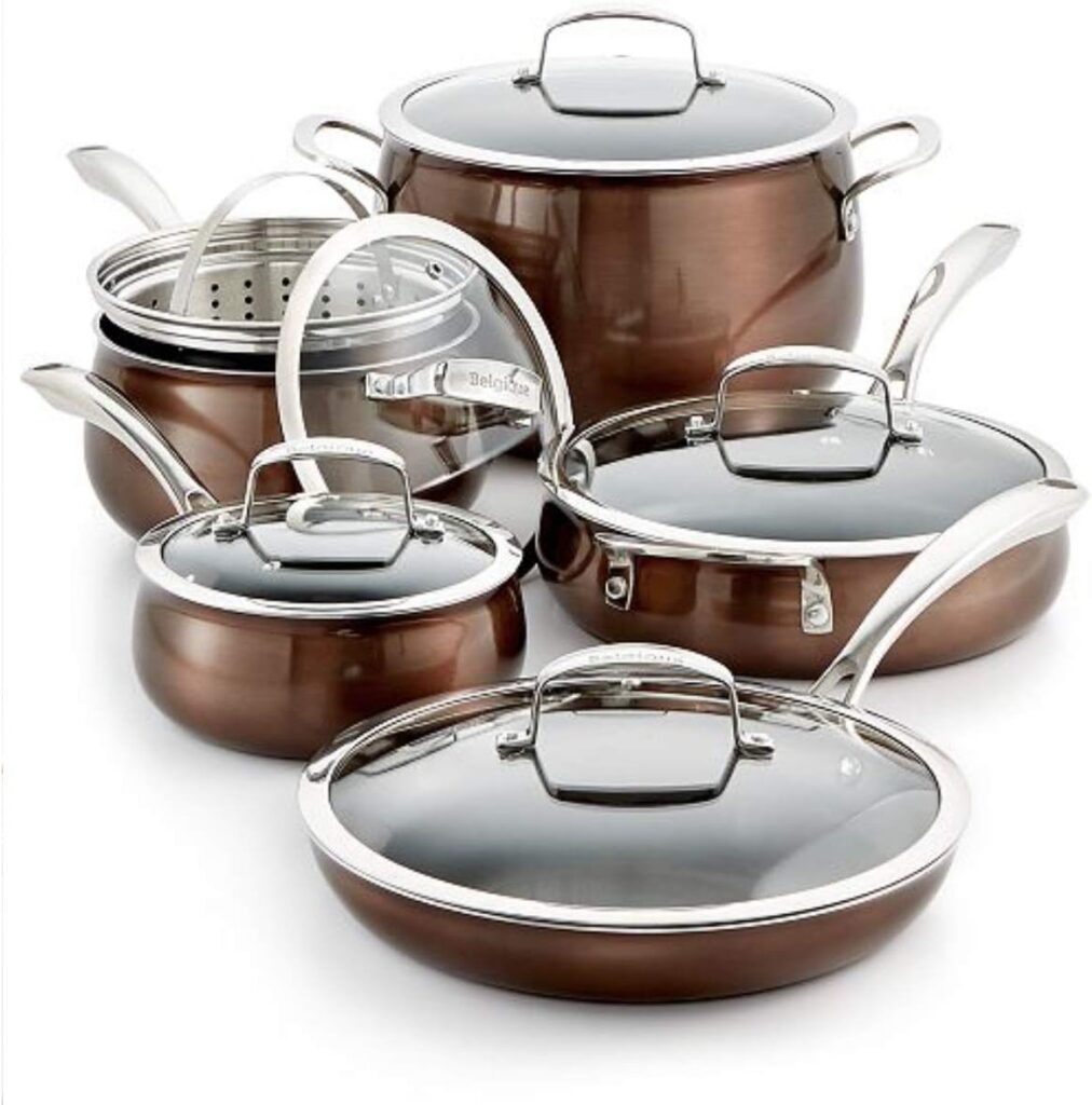  Stainless Steel Cookware, 11 Piece Set 